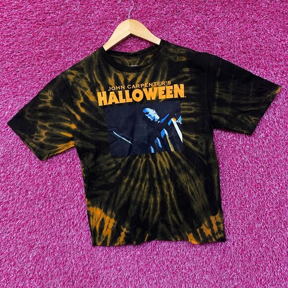 John Carpenter's Halloween Micheal Myers Tie Dye Cropped T-Shirt Small - Picture 3 of 4